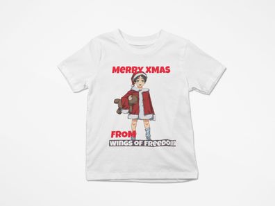 Kinder Bio Baumwolle T-Shirt Weihnachten AOT eren Titan Xmas ANime
