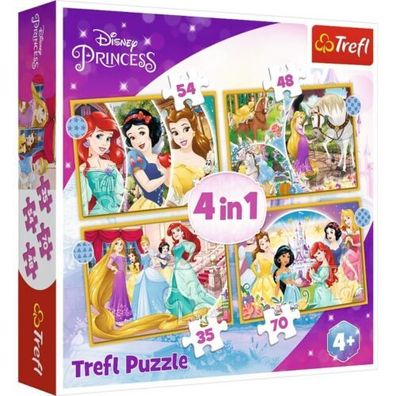 Puzzle Trefl 4in1 Prinzessinnen Disney