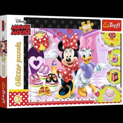 Puzzle Trefl 100 Teile Glitzer Minnie Disney