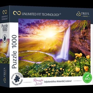 Puzzle Trefl 1000 Teile UFT Waterfall Iceland Unlimited Fit Technology