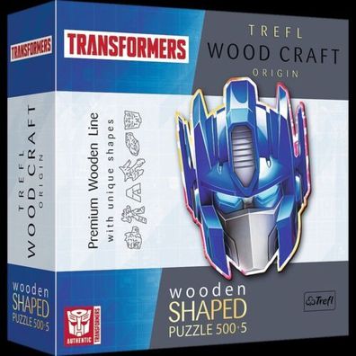 Puzzle Trefl 500 + 5 Teile Holzpuzzle Optimus Prime Transformers
