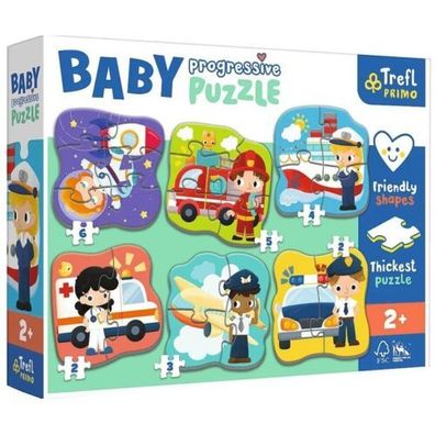 Puzzle Trefl Baby Progressiv Berufe Und Fahrzeuge