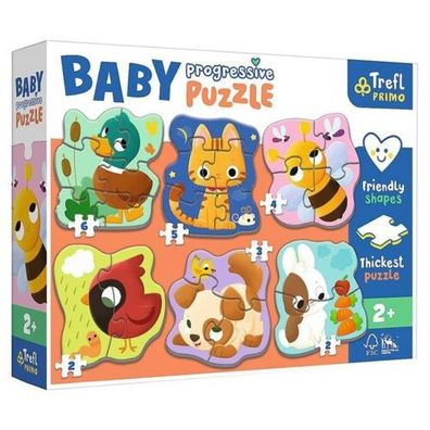 Puzzle Trefl Baby Progressiv Tiere