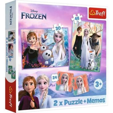 Puzzle Trefl 2in1 + 24 Memos Karten Frozen 2 Disney Eiskönigin 2.