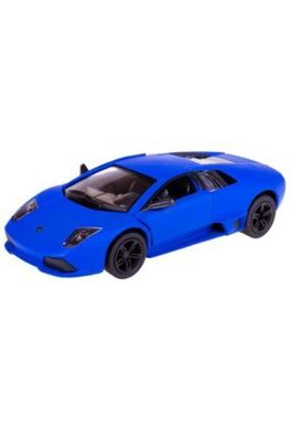 Lamborghini Murciélago LP640 Maßstab 1:36 Metall-Kunststoff Kinsmart Blau Matt