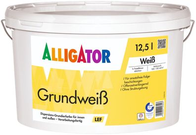 Alligator Grundweiß LEF 12,5 Liter weiß