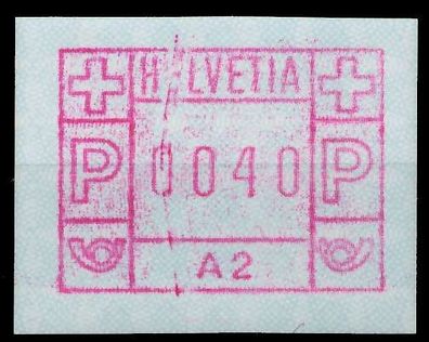 Schweiz Automatenmarken A1 Nr 1A2 postfrisch X6795A2