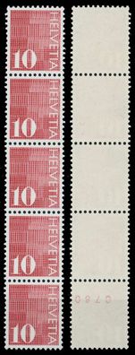Schweiz Rollenmarken Nr 933yaRII postfrisch 5ER STR X6795B6