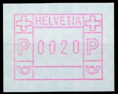 Schweiz Automatenmarken A3 Nr 3yavI 0020 postfrisch X679672