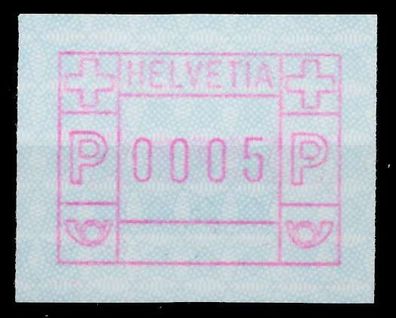 Schweiz Automatenmarken A3 Nr 3yawI 0005 postfrisch X6796AE