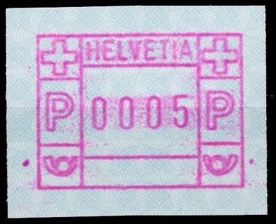 Schweiz Automatenmarken A3 Nr 3yawI 0005 postfrisch X6796DA