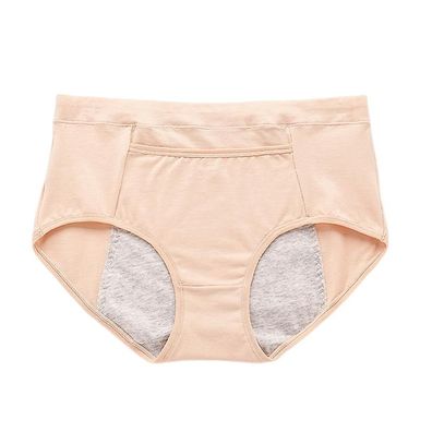 Women's Super Soft Underwear With Hidden Front Pocket Leak Proof Menstrual Panties