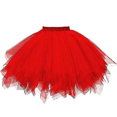 Womens High Quality Pleated Gauze Short Skirt Adult Tutu Dancing Skirt