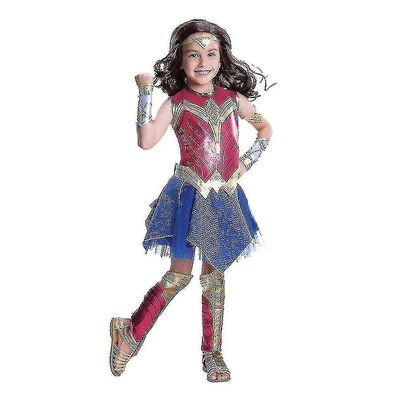 Wonder Woman Costume Kids Girls Dc Party Fancy Dress Outfit-n