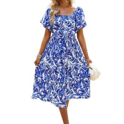 Women's Summer Bohemian Dress Sleeveless Print Long Maxi Dress Gift For Christmas