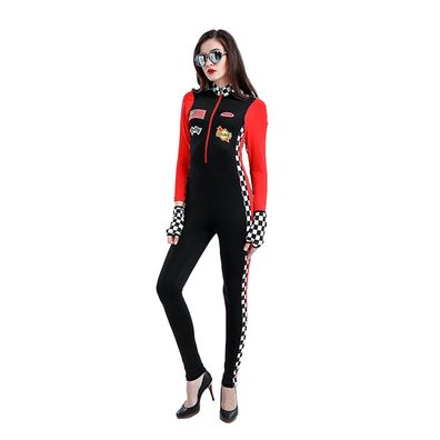 Womens Anime Locomotive Racer Costume - Cool Race Car Driver Costume Racer Costume