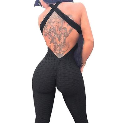 Women's Yoga Suit Tracksuit Tiktok Scrunch Butt Criss Cross Yoga Fitness Gym Workout