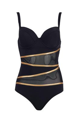 Women's Tulle Swimsuit One Piece Swimwear Women 2023 Zipper Monokini Bathing Suit
