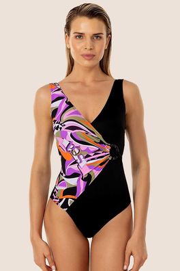 Women's Pink Bodysuit One Piece Swimwear Women 2023 Zipper Monokini Bathing Suit