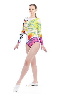Women's Printed Gymnastics Swimwear One Piece 2023 Zipper Monokini Bathing Suit Push