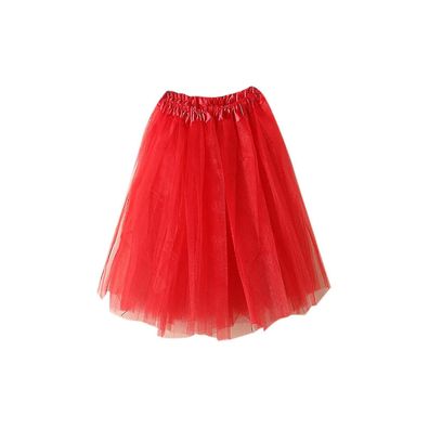 Womens High Quality Pleated Gauze Short Skirt Adult Tutu Dancing Skirt
