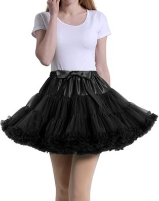 Women's Tulle Petticoat Tutu Party Multi-layer Puffy Cosplay Skirt
