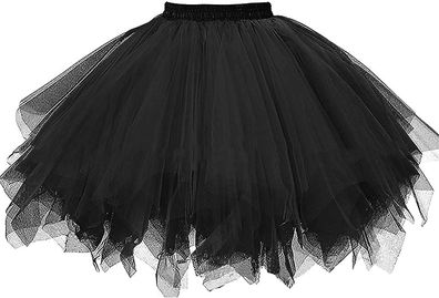 Women's Tutu Skirt 1950s Short Vintage Petticoats Bubble Ballet Skirt Tulle