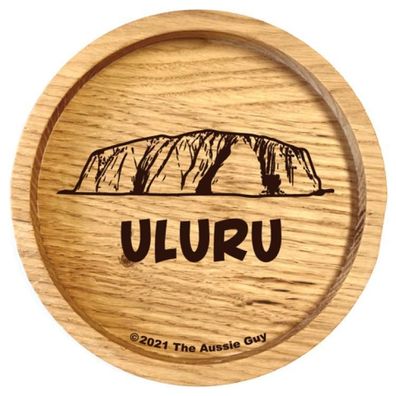 holzpost Untersetzer aus Eiche 'Uluru & Ayers Rock' 1 St