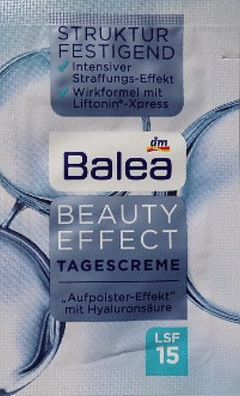 BALEA Beauty Effect Tagescreme Hyaluronsäure 1,5ml Reisegröße