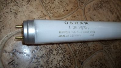 Osram L 36w/31 WarmTon LumiLux Warm White rM5 Made in Germany CE 120 121 121,4 cm