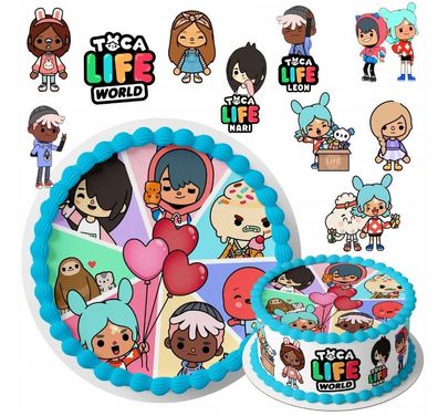 Essbar Toca Life Word Gabi Torte Tortenbild Fototorte Zuckerbild Geburstag4