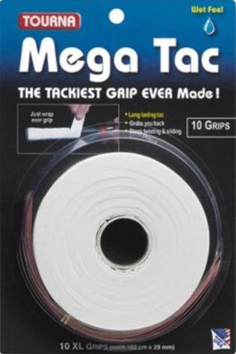 Tourna Mega Tac 10 Pack White