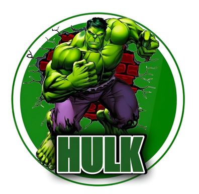 Essbar Hulk Tortenaufleger Tortenbild Fototorte Zuckerbild 1