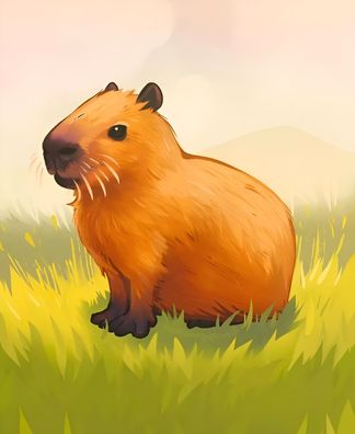 Essbar Capybara Wasserschwei Tortenaufleger Torte Tortenbild Geburtstag Zuckerbild 03