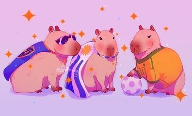 Essbar Capybara Wasserschwei Tortenaufleger Torte Tortenbild Geburtstag Zuckerbild 04