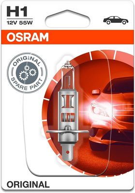 2 x Glühlampe OSRAM H1 55W/12V Sockelausführung: P14,5s (64150-01B)