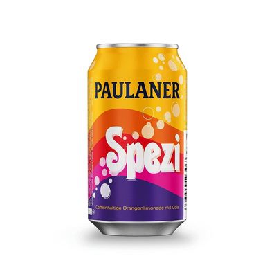 12 Dosen a 0,33L Paulaner Spezi Cola Orange Mix - incl. 3 € EW-Pfand