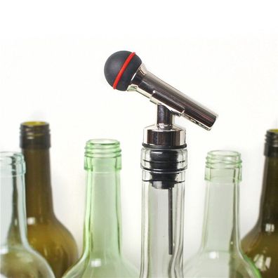 Mikrofon Ausgießer Winkee Rocks Flaschenverschluss Shots Eingießer Verschluss