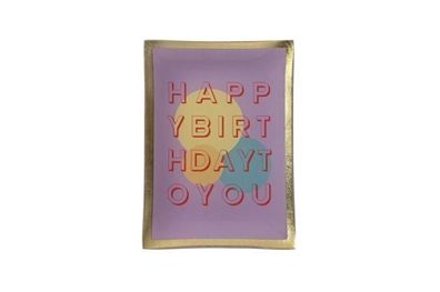 Gift Company Love Plates, Deko-Teller, M, Happy Birthday, violett 1147404014 1 St