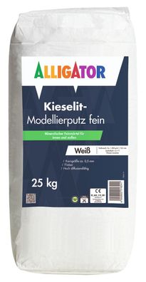 Alligator Kieselit-Modellierputz fein 25 kg naturweiß