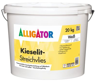 Alligator Kieselit-Streichvlies 20 kg weiß
