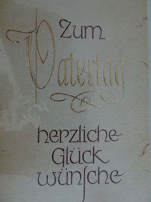 alte edle Grußkarten Zum Vatertag Sü Verlag Western Germany