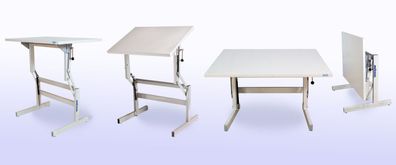 Stehschreibtisch Schreibtisch Kinder, höhenverstellbar, Neigung verstellbar 120x80 cm