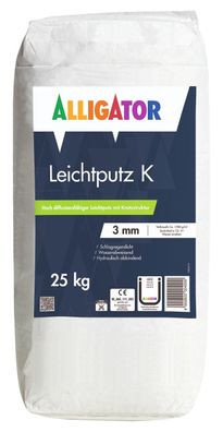 Alligator Leichtputz K 3 mm 25 kg weiß