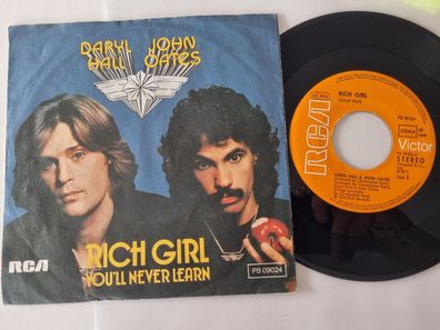 Daryl Hall & John Oates - Rich girl 7'' Vinyl Germany
