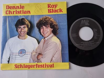 Dennie Christian & Roy Black - Schlagerfestival 7'' Vinyl Holland SUNG IN DUTCH