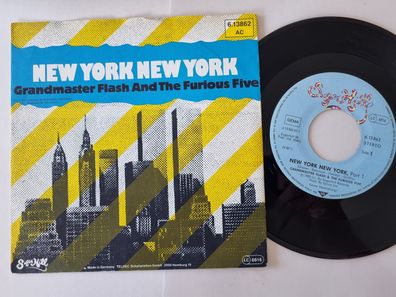 Grandmaster Flash and the Furious Five - New York New York 7'' Vinyl Germany