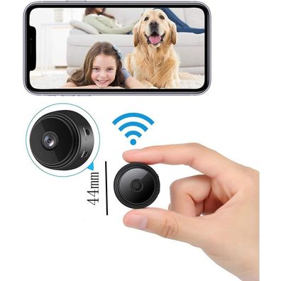 Wifi Mini Kamera - 1080P Kamera Tragbar Nanny Haustier Büro Garage Heim Überwachungsk