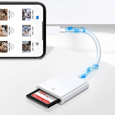 Apple Lightning auf SD-Karte Kamera-Lesegerät Adapter für iPhone iPad