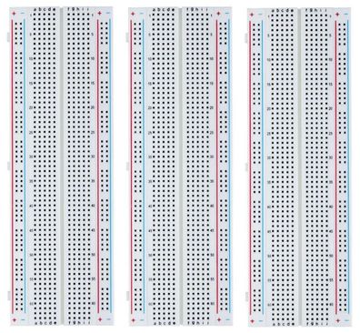 ELEGOO 3er Set 830 Pin Breadboard